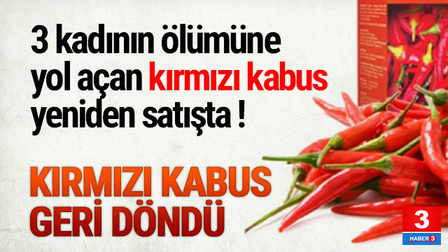 Kirmizi Biber Hapi Yeniden Internette Satista Guncel