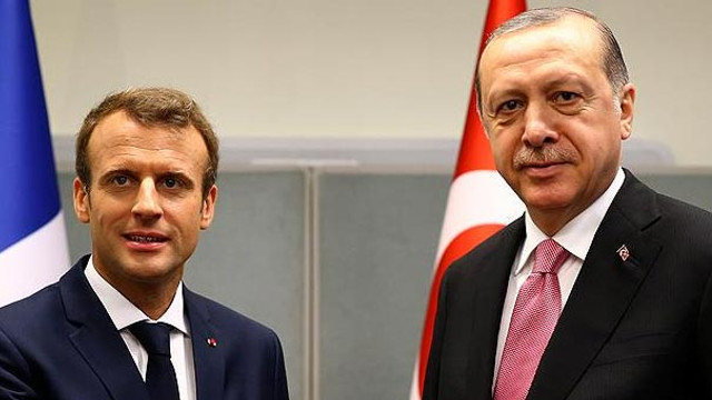 Cumhurbaşkanı Erdoğan, Macron ile görüştü