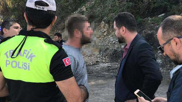 Alkollü sürücü böyle yakalandı