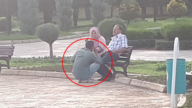 Parkta dilenci terörü !