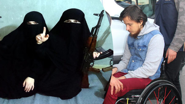 Uluslararası düzeyde aranan militan, 2 karısıyla tutuklandı