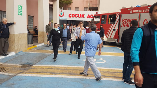İstanbul'da hastanede yangın