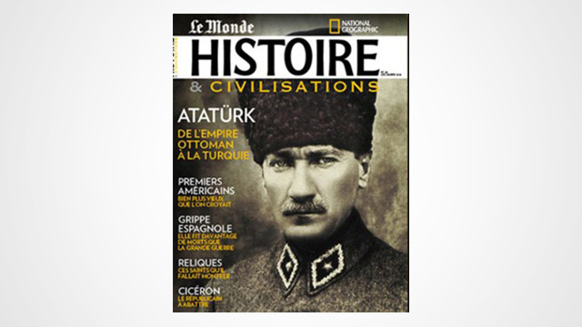Atatürk Fransız tarih dergisinin kapağında