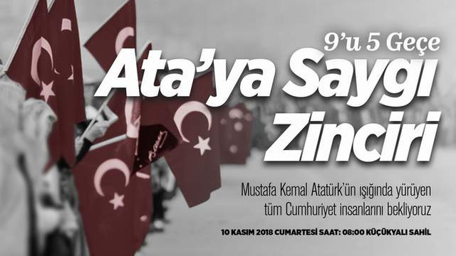 Atatürk Maltepe'de 10 Kasım saygı zinciri ve saygı dalışıyla anılacak