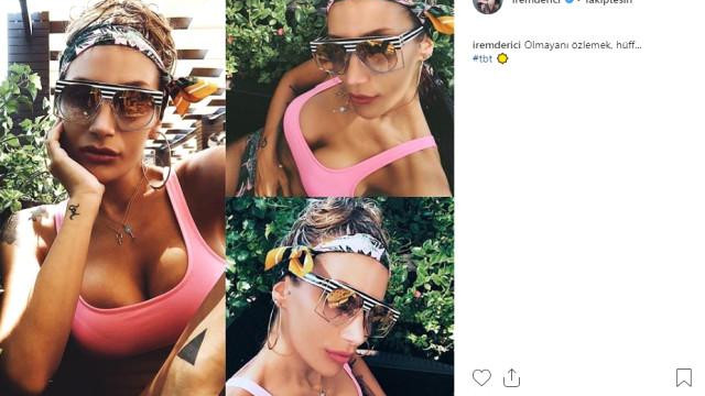 İrem Derici'den silikonlu göğüsleriyle dekolte şov