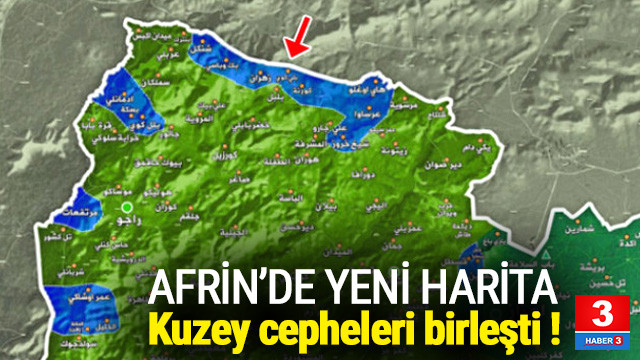 Ali Kar Koyu Teroristlerden Temizlendi Iste Yeni Afrin Haritasi Guncel