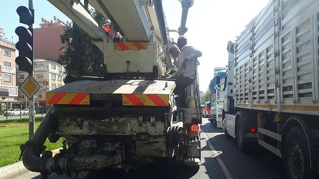 Minibüs değil, beton mikseri