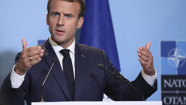 Trump az önce konuşmuştu... Macron yalanladı