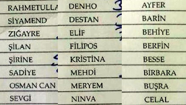 Bu sınıftaki öğrenci listesi sosyal medyayı salladı