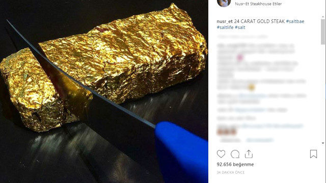 Nusret'ten 24 ayar biftek