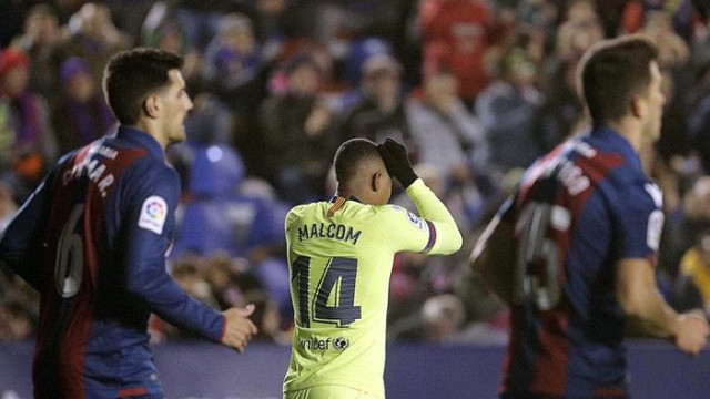 Barcelona Kral Kupası'nda Levante'ye 2-1 yenildi
