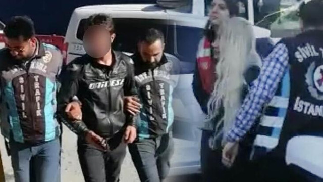 Maganda çift yakalandı