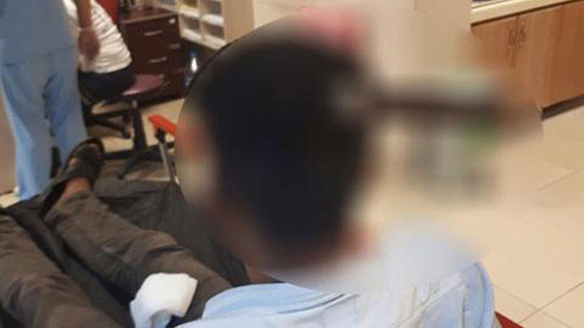 İki kardeşin tehlikeli oyunu hastanede bitti