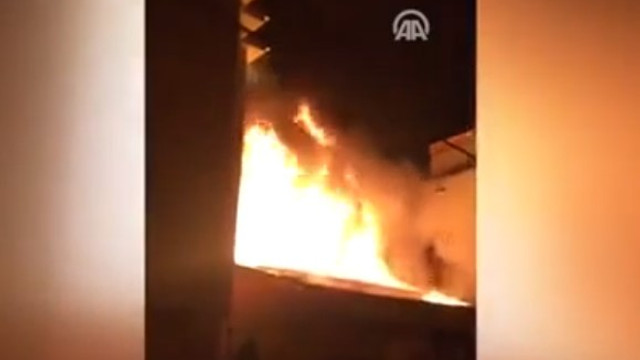 Ümraniye'de korkutan yangın