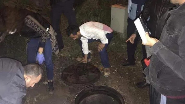 Kanalizasyona boşaltırken yakalandılar !