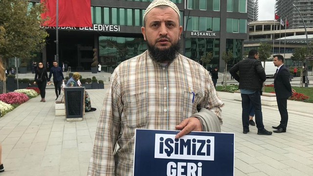 Üsküdar Belediyesi mağdurlarının eylemi devam ediyor