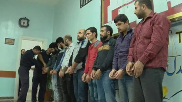 Afrin'de yargılanan DEAŞ'lı teröristler görüntülendi !
