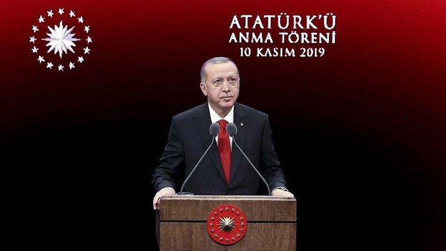 Cumhurbaşkanı Erdoğan'dan 10 Kasım'da ''Osmanlı'' vurgusu