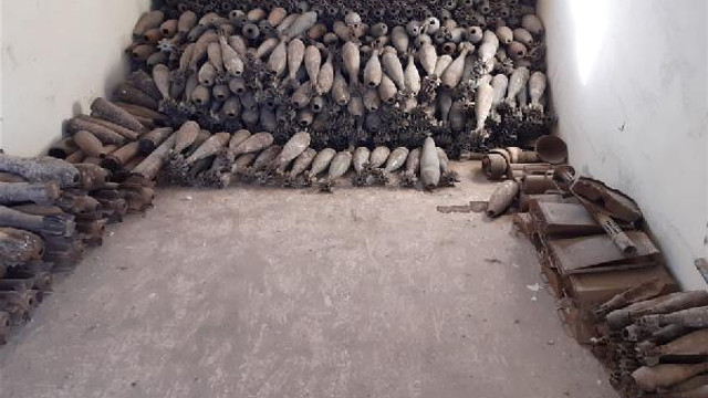 Tel Abyad'da mayın eğitim ve depolama tesisi bulundu