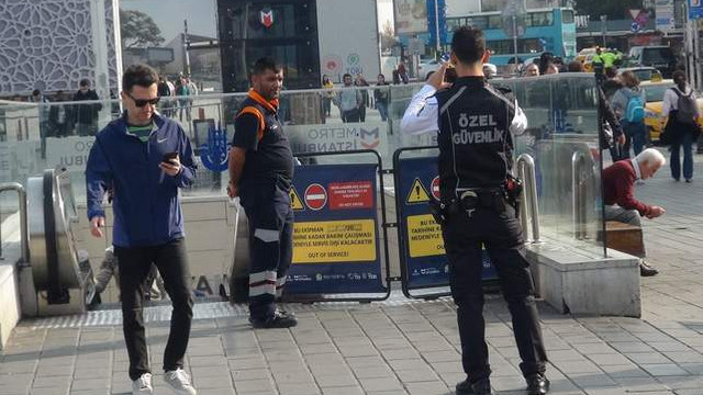 Taksim Metro’sunda yangın paniği