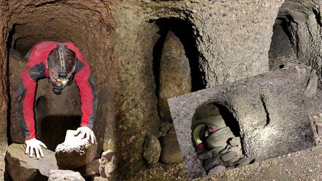 Kayseri'de yeraltı şehri bulundu