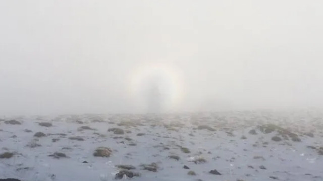 Nemrut Dağı'nda esrarengiz olay böyle fotoğraflandı