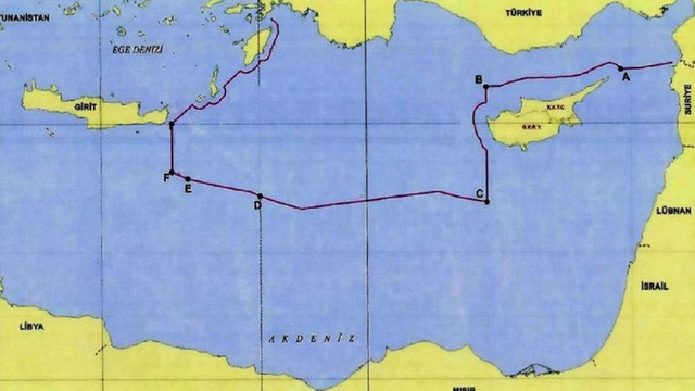 Türk diplomatın paylaştığı harita Yunanistan'ı karıştırdı !