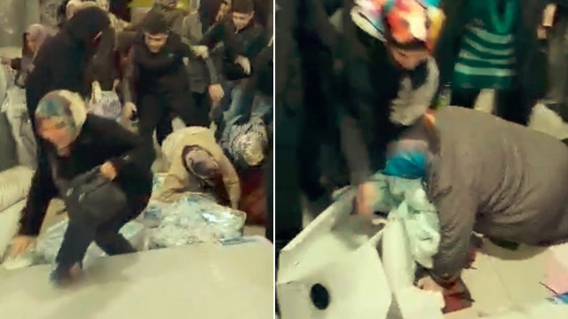 Ucuzluk izdihamı ! Mağaza savaş alanına döndü
