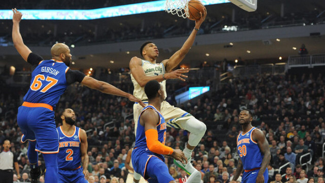 Milwaukee Bucks 132-88 New York Knicks (Giannis Antetokounmpo'dan 29 sayı, 15 ribaunt)