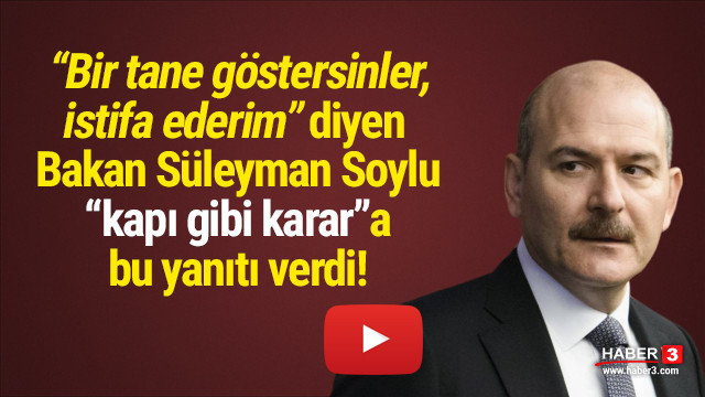Suleyman Soylu Dan Kapi Gibi Kararla Istifa Cagrisina Ilk Aciklama Politika