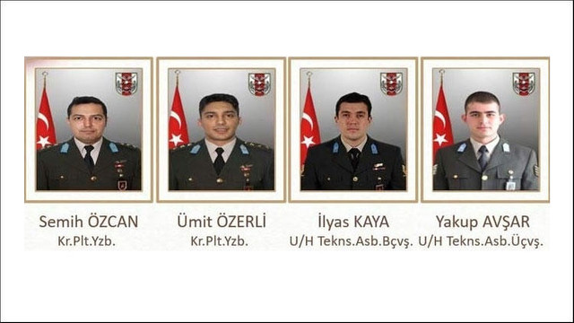 Helikopter kazasında şehit askerlerin kimlikleri belli oldu