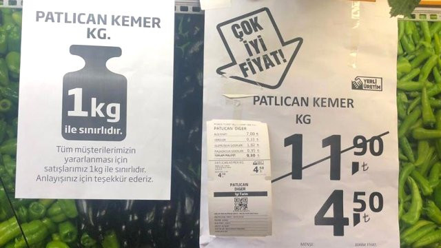 Markette ''zararına satış'' dönemi ! Etikete maliyet tablosu da eklendi