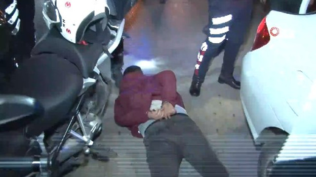 Polisten kurtulmak için bakın ne yaptı