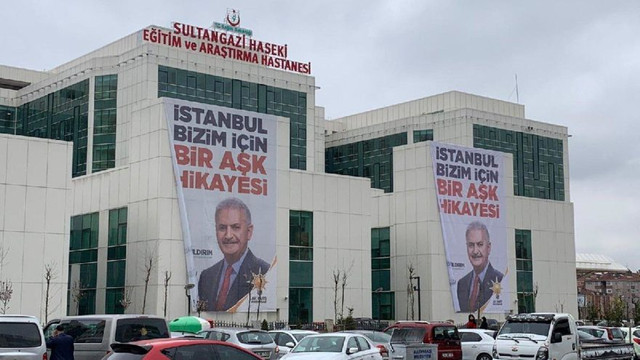 Devlet hastanesinde seçim propagandası