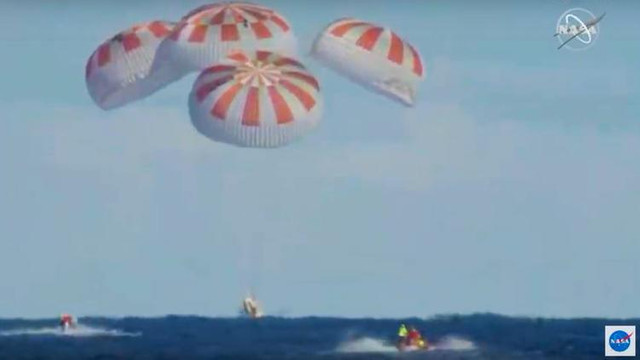 SpaceX Dünya'ya geri döndü