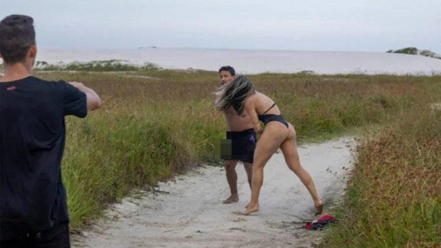 Fotoğraf çekiminde sapığa modelden tekme tokat dayak