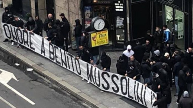 Lazio ve İnterli taraftarların Mussolini'ye övgü pankartı için soruşturma