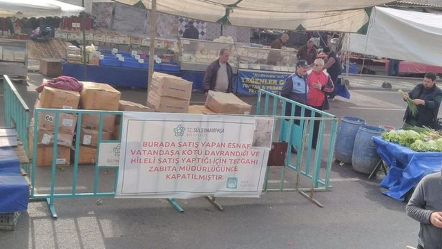 Fiyatları yanıltıcı yazan pazarcıya ceza