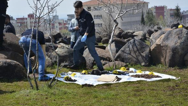Boş arazide çok sayıda mühimmat bulundu