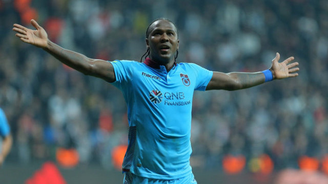 Hugo Rodallega Trabzonspor'da Beşiktaş'a 3 gol attı