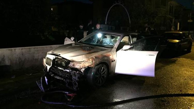 Ankara'da lüks araç kundaklandı