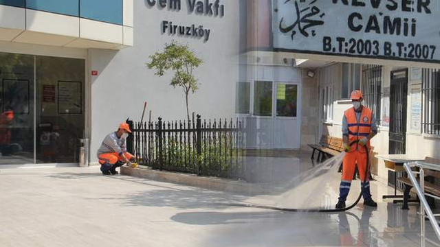 Avcılar’da ibadethanelerde Ramazan temizliği