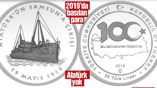 Darphane'den Atatürk'süz 19 Mayıs parası