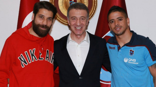 Trabzonspor'da Olcay Şahan ve Ibanez'e veda plaketi