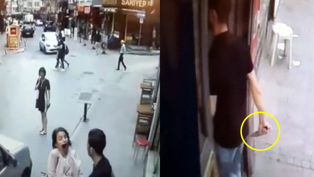 İstanbul'un göbeğinde dehşet anları