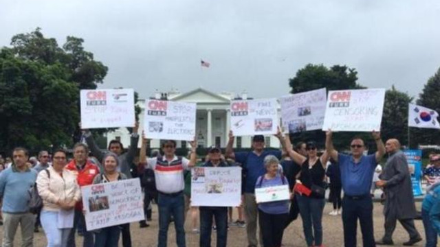 CNN Türk protestosu dünya medyasında