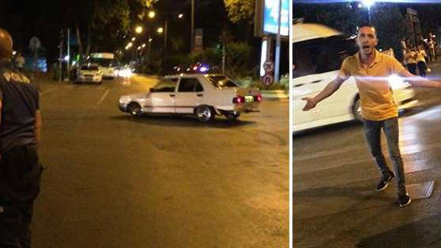 24 saat geçmeden ceza alan sürücü çılgına döndü