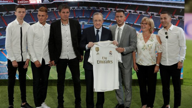Real Madrid, Eden Hazard'ı basına tanıttı
