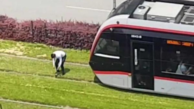 Tramvayı durdurdu: ''Ben yapılması gerekeni yaptım''