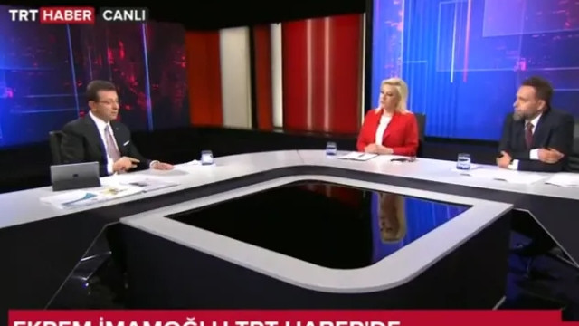 Ekrem İmamoğlu TRT'nin sunucusunu o soruyu sorduğuna pişman etti